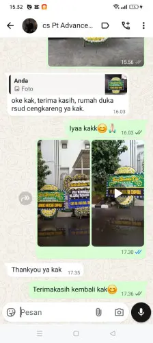 Testimonial Papan Bunga Pernikahan cikupa