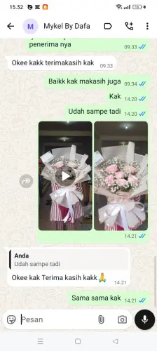 Testimonial Buket Bunga cikupa