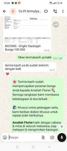 Testimonial Papan Bunga cikupa