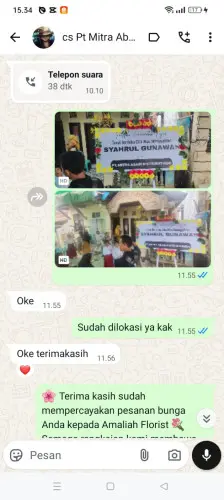 Testimonial Papan Bunga cikupa