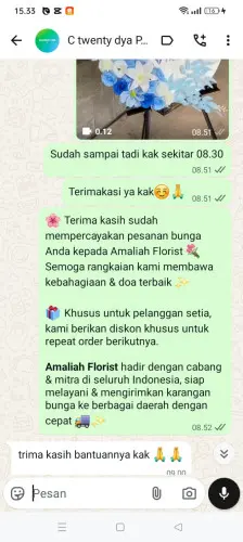 Testimonial Standing Flower cikupa