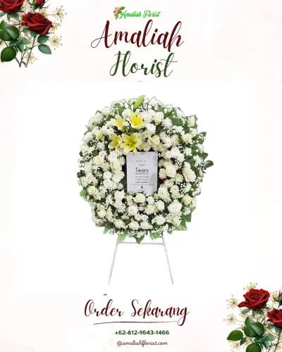 Krans Bunga Duka Cita cikupa